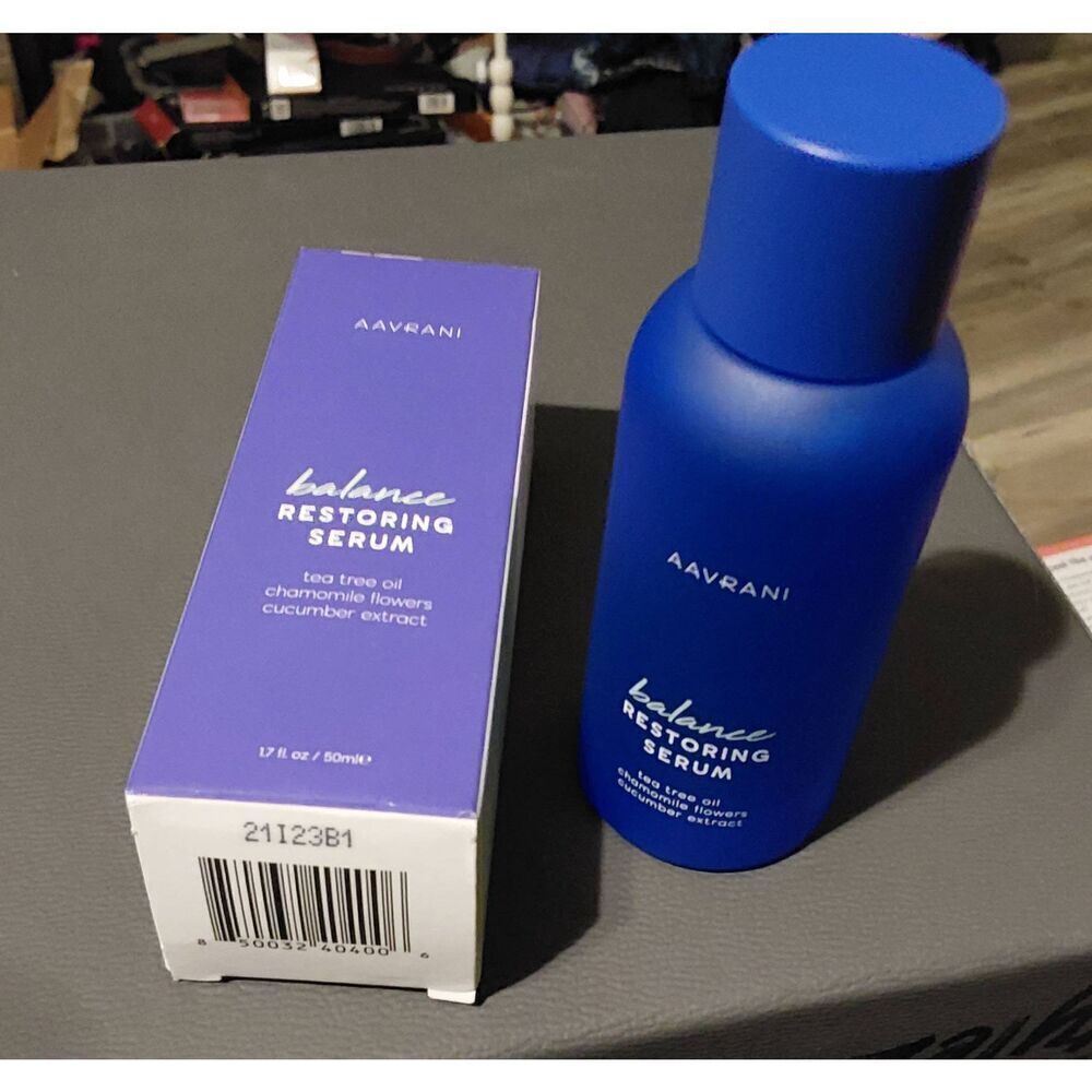 BNIB~Aavrani Balance Restoring Serum~Tea tree oil~Chamomile~Cucumber
